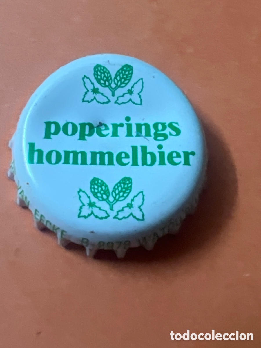 Coleccionismo de cervezas: T4/X104/L3. Chapa Cerveza Poperings Hommelbier