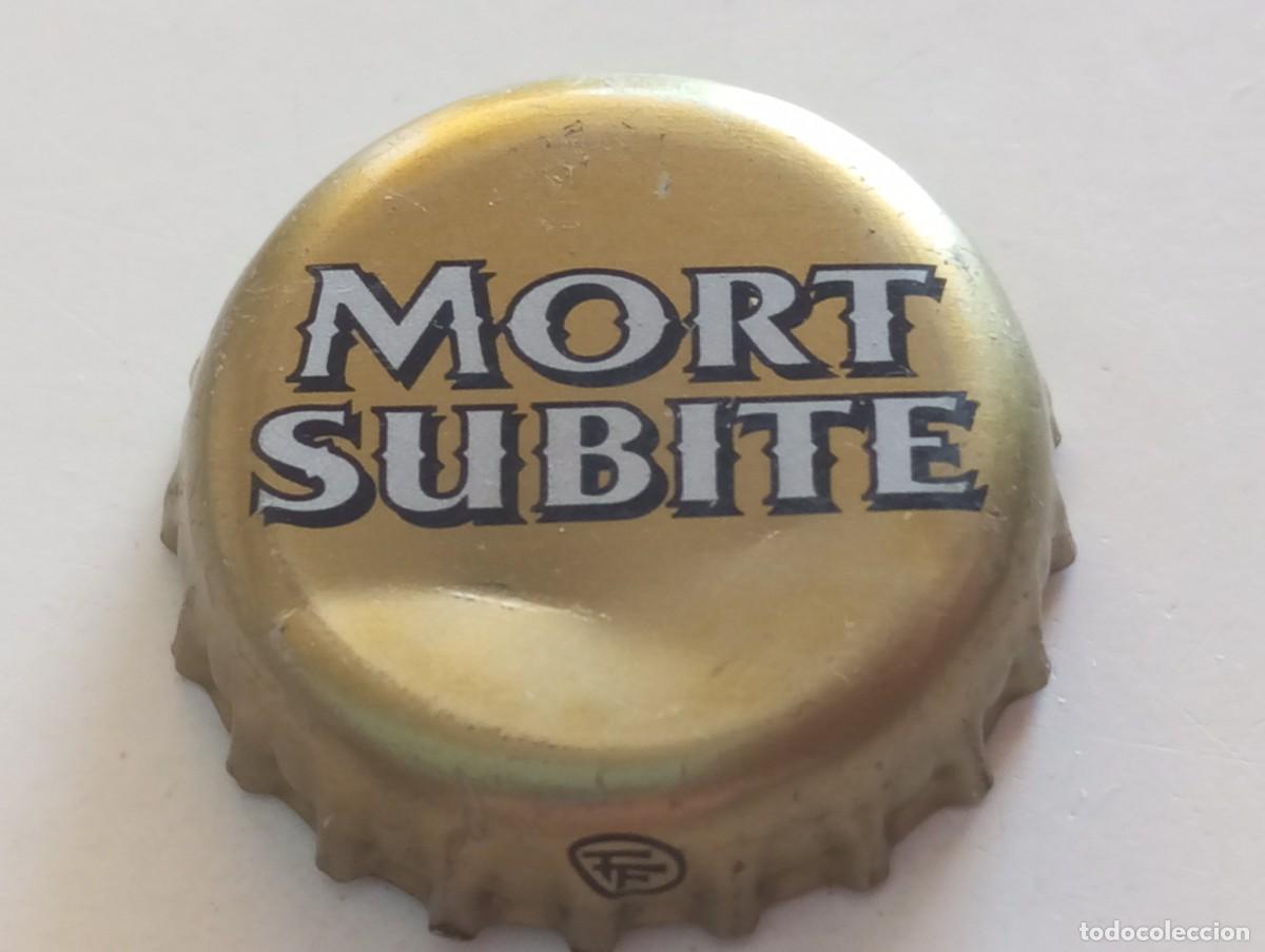 Coleccionismo de cervezas: Chapa tap&oacute;n corona de la cerveza belga MORT SUBITE