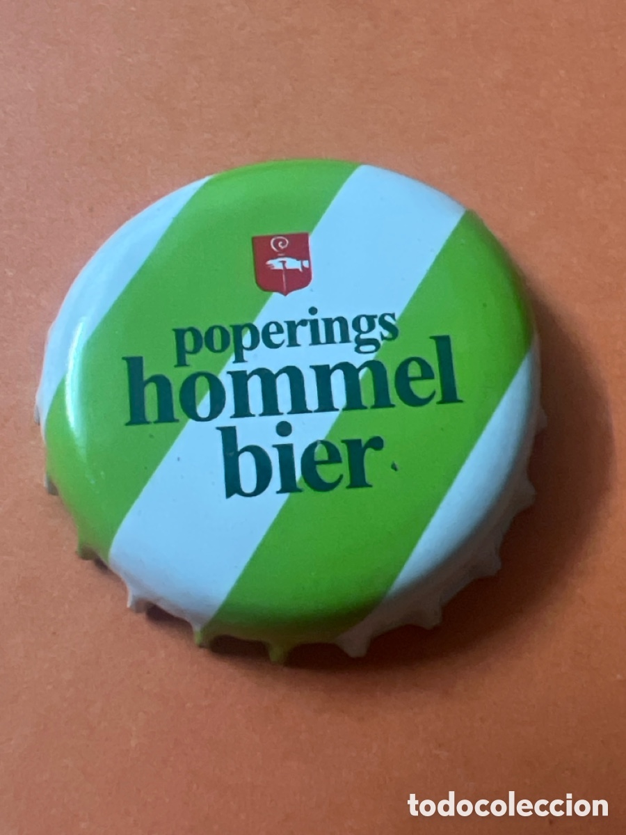 Coleccionismo de cervezas: T4/X104/M2. CHAPA CERVEZA - Poperings Hommel Bier - B&eacute;lgica