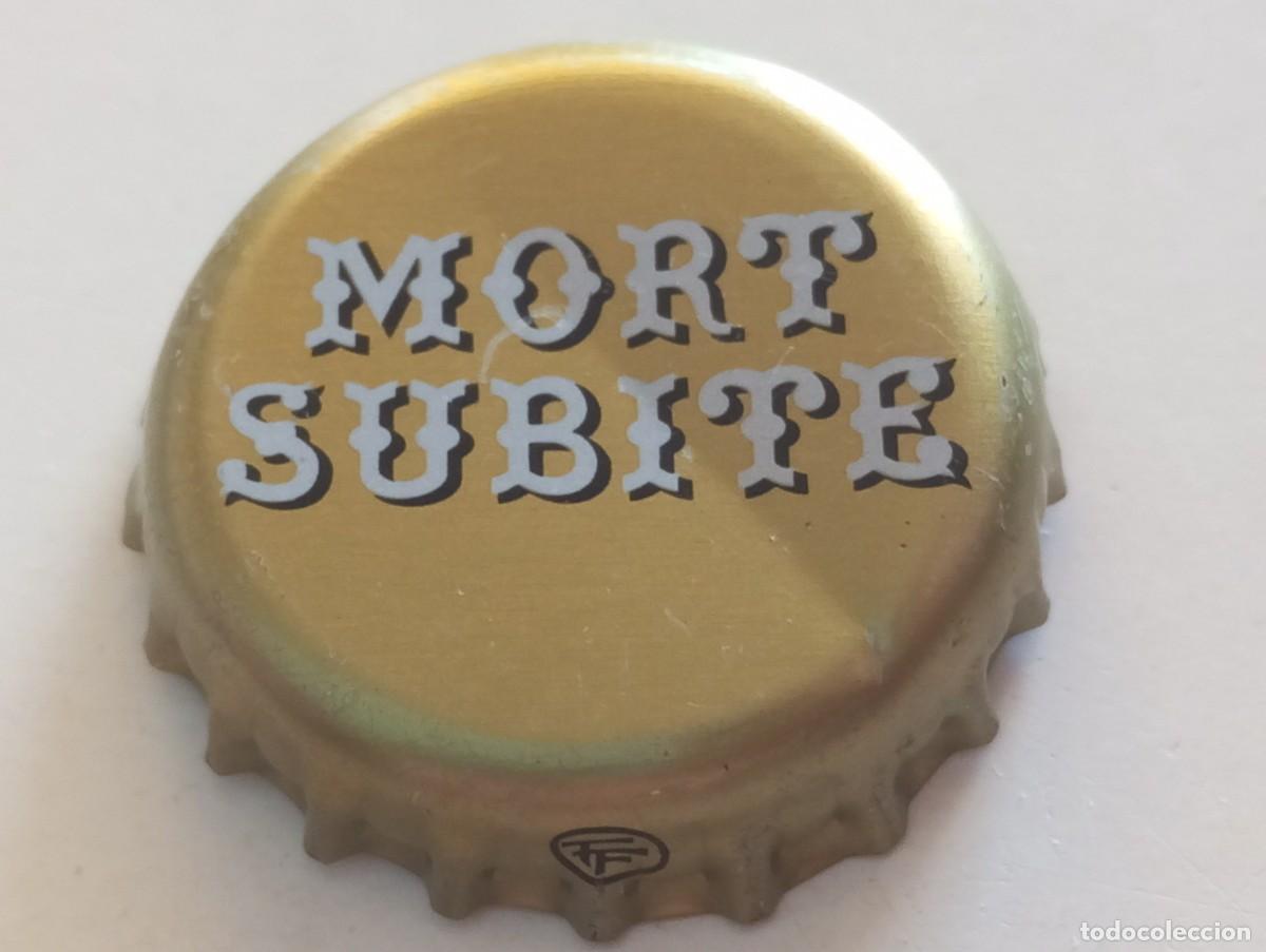 Coleccionismo de cervezas: Chapa tap&oacute;n corona de la cerveza belga MORT SUBITE