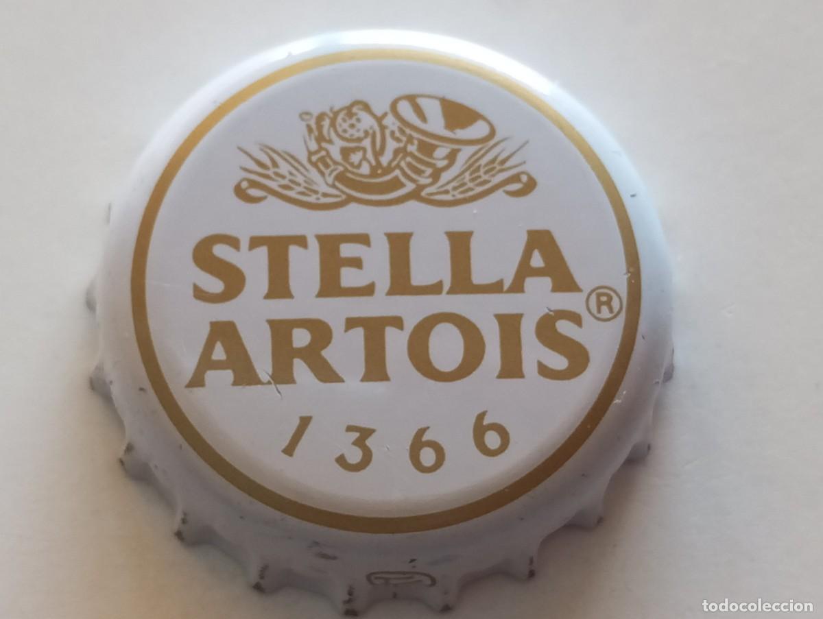 Coleccionismo de cervezas: Chapa tap&oacute;n corona de la cerveza belga STELLA ARTOIS 1366