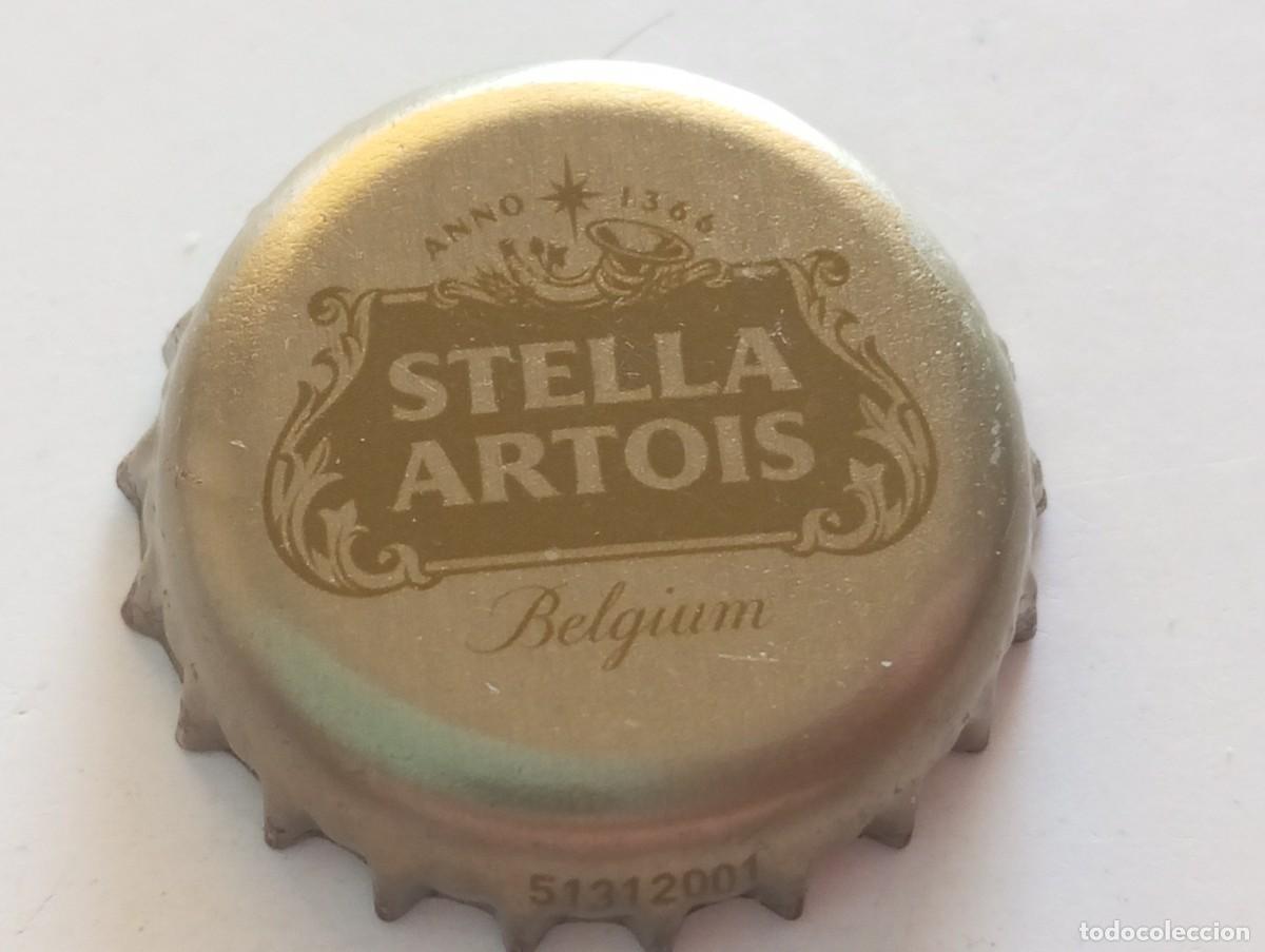 Coleccionismo de cervezas: Chapa tap&oacute;n corona de la cerveza belga STELLA ARTOIS ANNO 1366 - BELGIUM