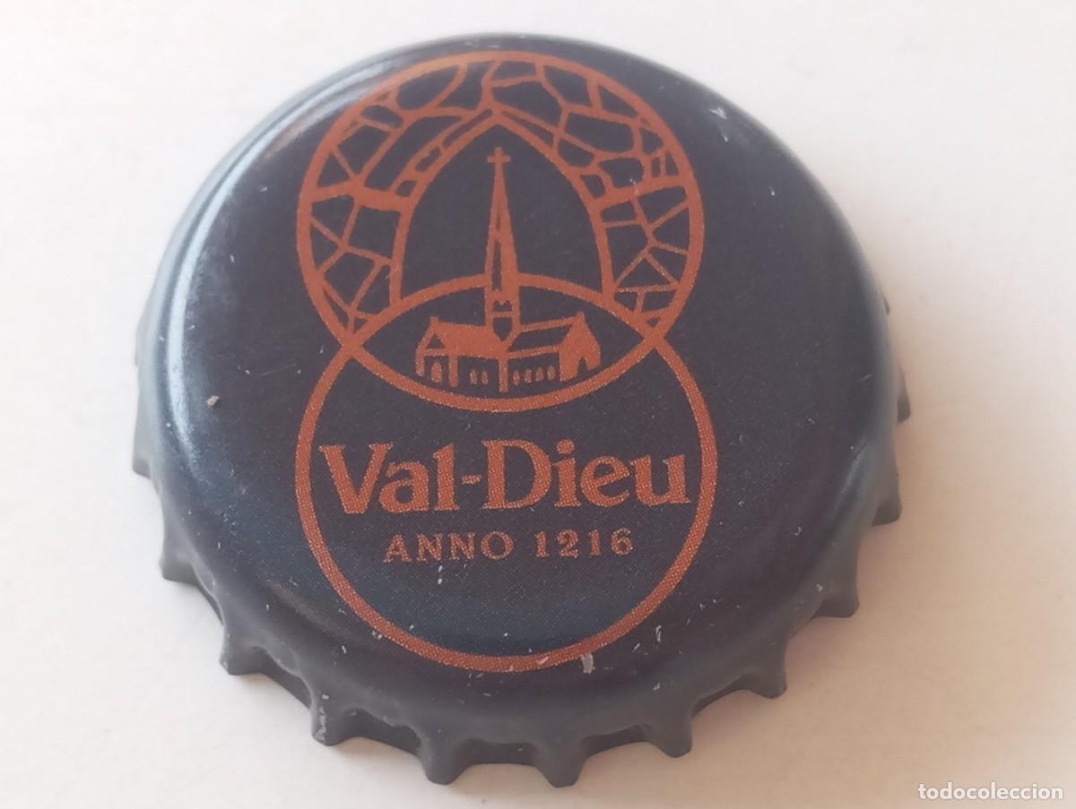 Coleccionismo de cervezas: Chapa tap&oacute;n corona de la cerveza belga VAL-DIEU ANNO 1216
