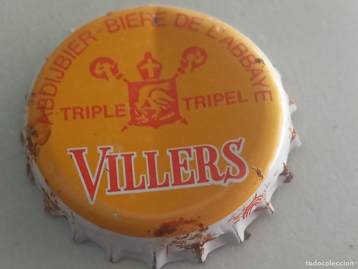 Coleccionismo de cervezas: Chapa tap&oacute;n corona de la cerveza belga VILLERS TRIPLE-TRIPEL