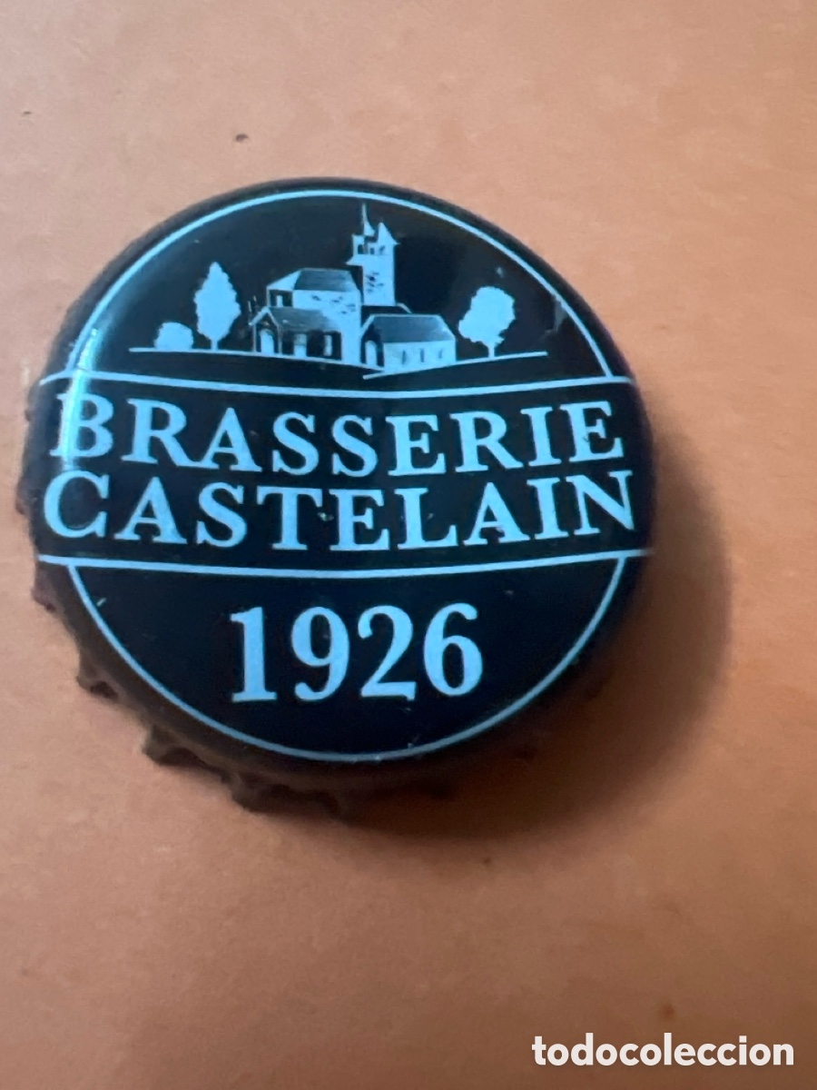 Coleccionismo de cervezas: T4/X104/O4. CHAPA CERVEZA - Brasserie Castelain 1926 - FRANCIA