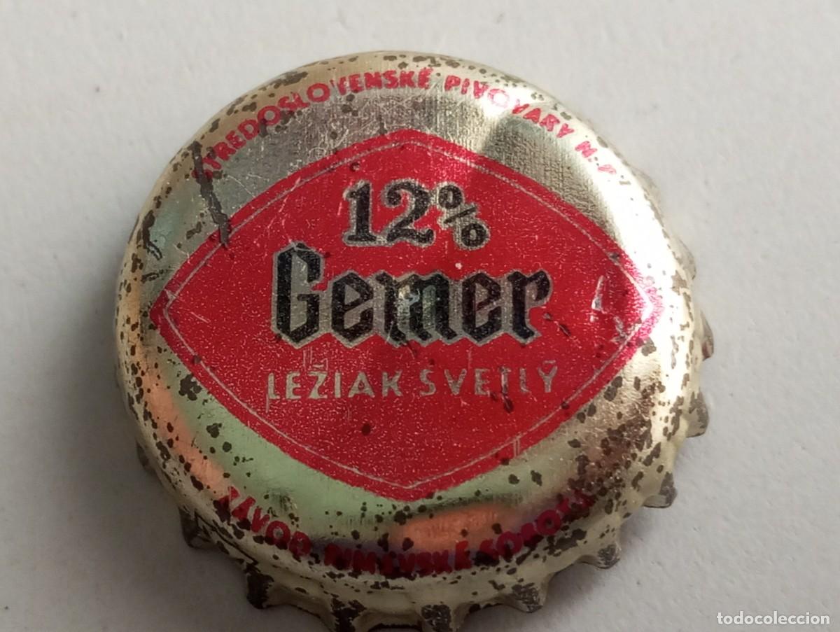 Coleccionismo de cervezas: Chapa tap&oacute;n corona de la cerveza 'checoslovaca' GEMER LEZIAK SVETL&Yacute; 12%