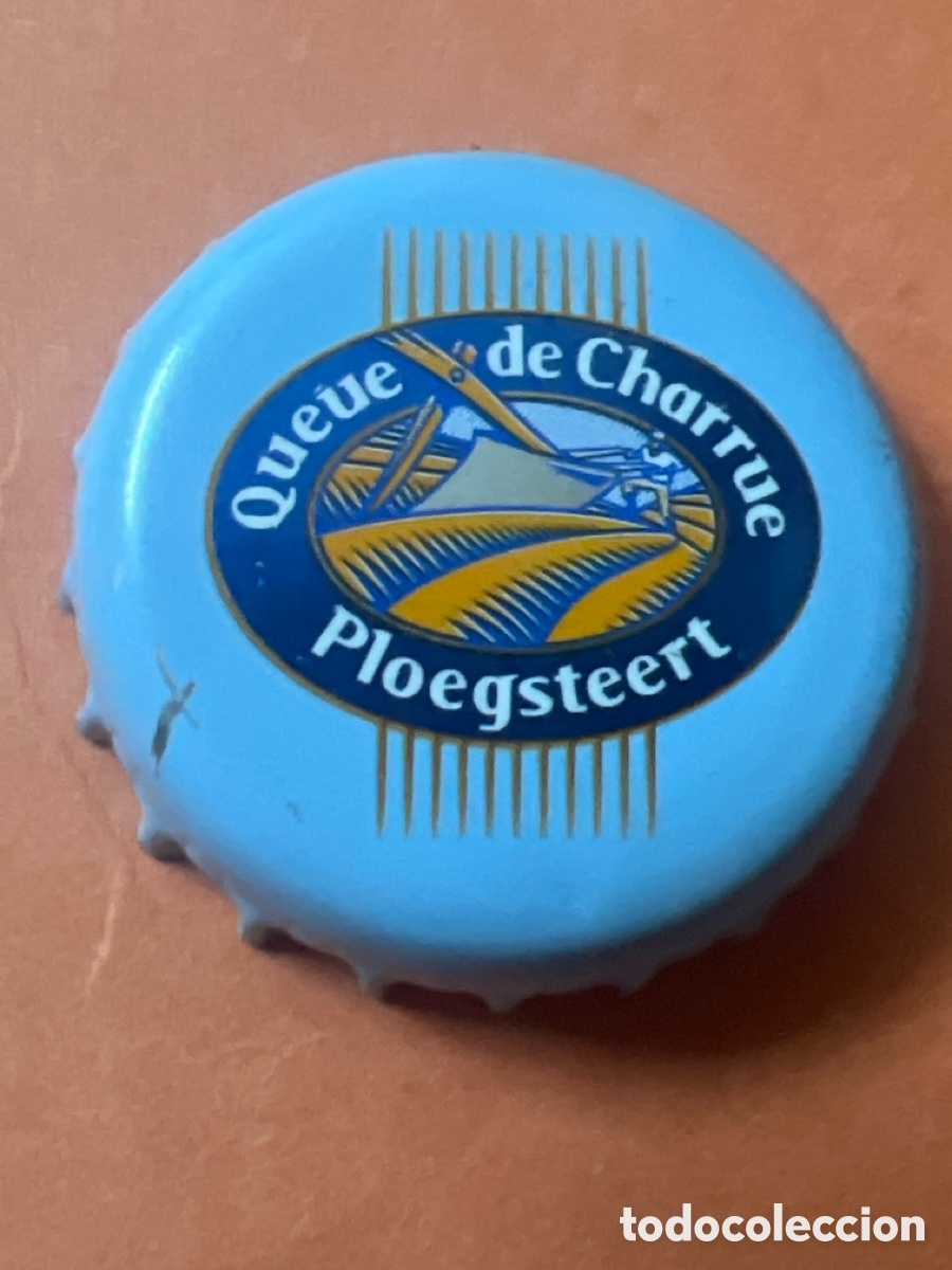 Coleccionismo de cervezas: T4/X104/P2. CHAPA CERVEZA - B&Eacute;LGICA- Queue de Charrue Ploegsteert