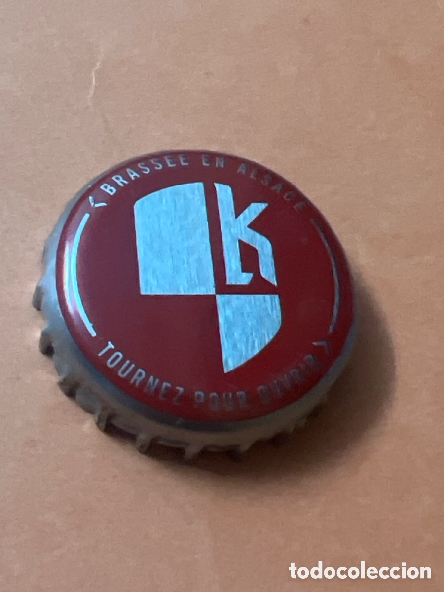 Coleccionismo de cervezas: T4/X104/P5. CHAPA CERVEZA - K Brass&eacute;e en Alsace tournez pour ouvrir - FRANCIA