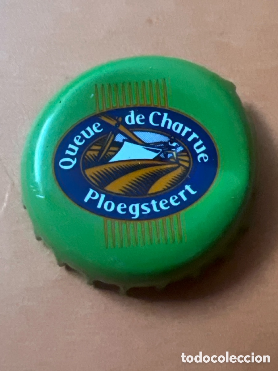 Coleccionismo de cervezas: T4/X104/Q4. Belgica Capsule Bi&egrave;re Beer Crown Cap Queue de Charrue Ploegsteert