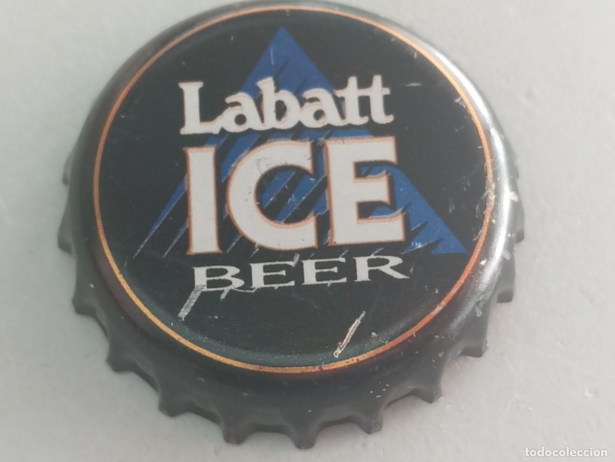 Coleccionismo de cervezas: Chapa tap&oacute;n corona de la cerveza canadiense LABATT ICE BEER