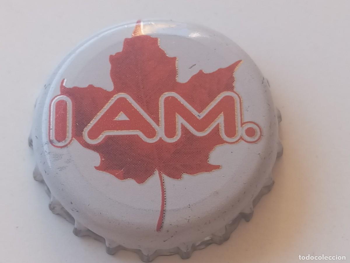 Coleccionismo de cervezas: Chapa tap&oacute;n corona de la cerveza canadiense CANADIAN I AM.