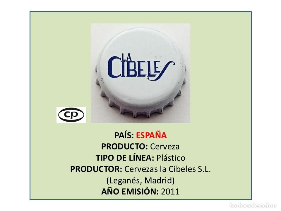 Coleccionismo de cervezas: TAPON CORONA CAPSULA CHAPA CERVEZA LA CIBELES (ESPA&Ntilde;A)