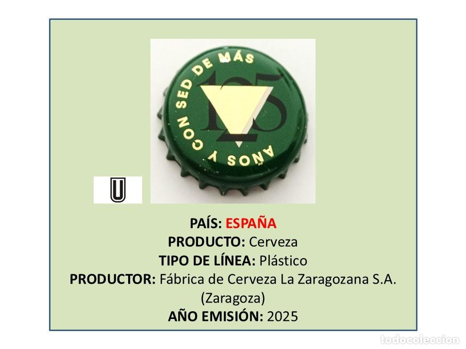 Coleccionismo de cervezas: TAPON CORONA CAPSULA CHAPA CERVEZA AMBAR TRIPLE ZERO RADLER 125 (ESPA&Ntilde;A)