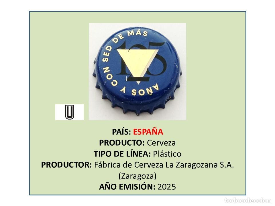 Coleccionismo de cervezas: TAPON CORONA CAPSULA CHAPA CERVEZA AMBAR TRIPLE ZERO 125 (ESPA&Ntilde;A)