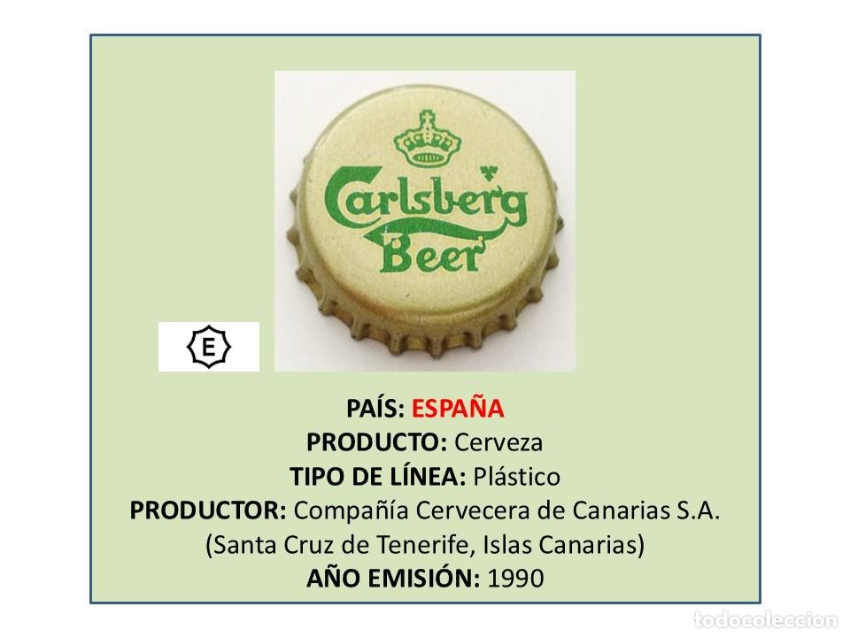 Coleccionismo de cervezas: TAPON CORONA CAPSULA CHAPA CERVEZA CARLSBERG BEER (ESPA&Ntilde;A)