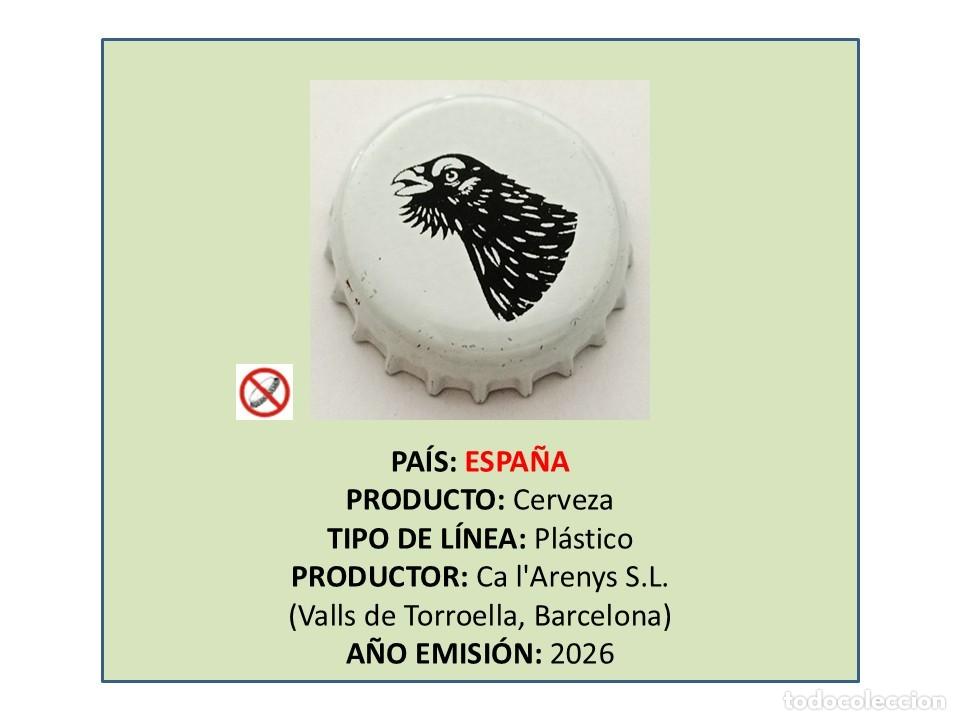 Coleccionismo de cervezas: TAPON CORONA CAPSULA CHAPA CERVEZA CA L'ARENYS (ESPA&Ntilde;A)