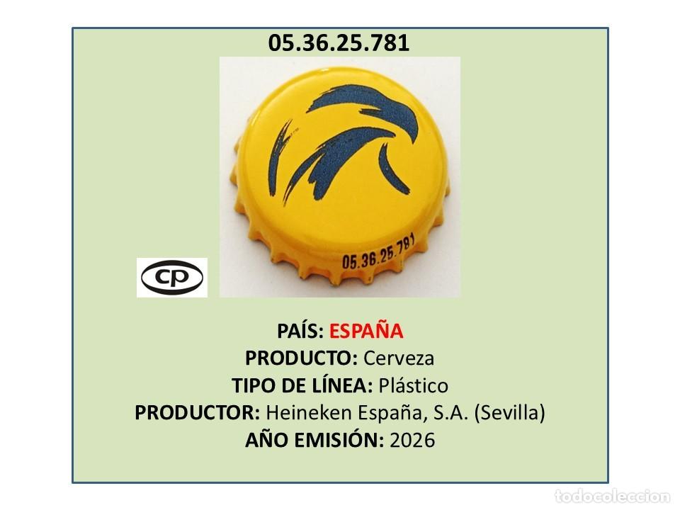 Coleccionismo de cervezas: TAPON CORONA CAPSULA CHAPA CERVEZA EL AGUILA LIM&Oacute;N (ESPA&Ntilde;A)