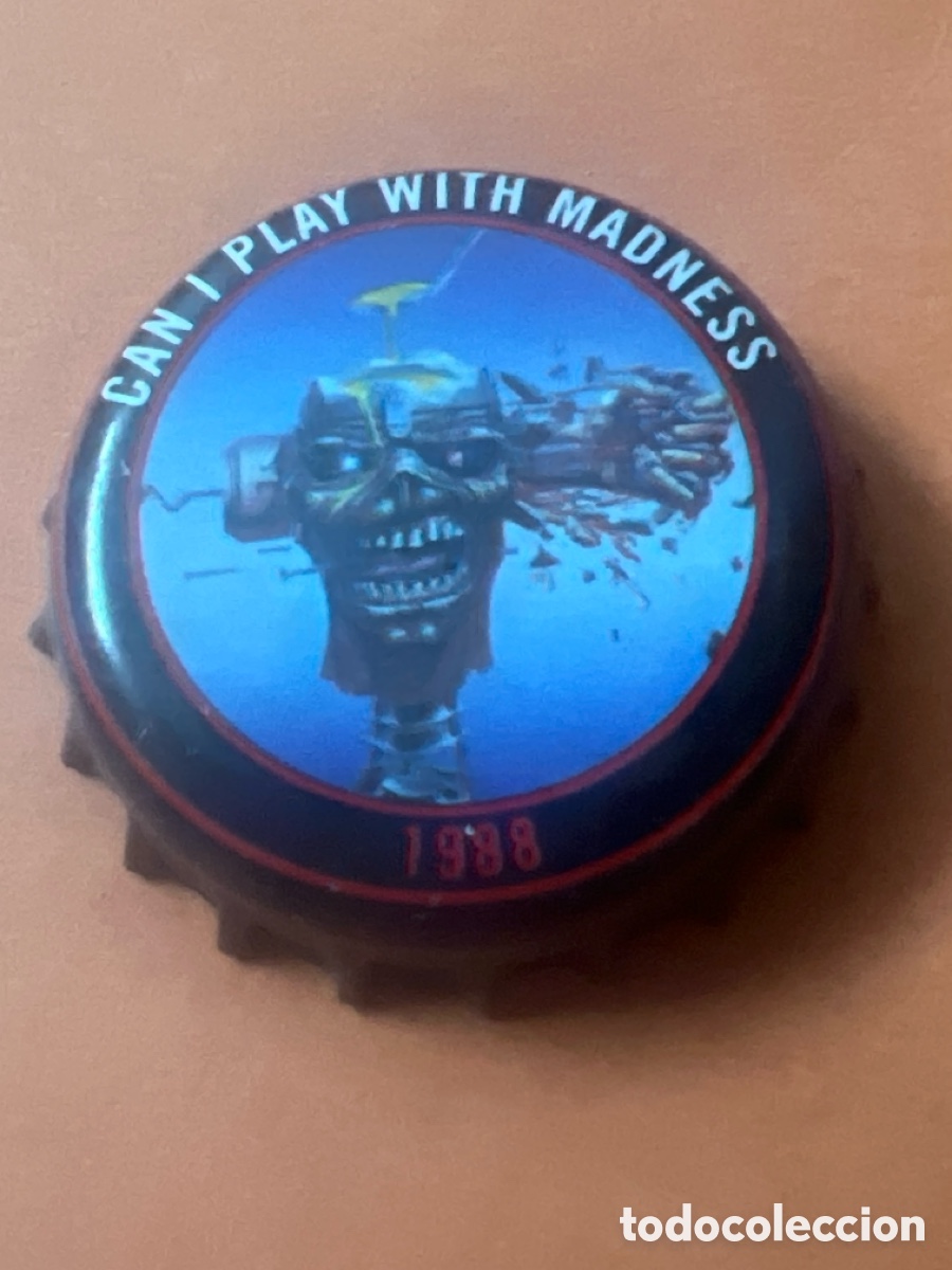 Coleccionismo de cervezas: T4/103/B2. IRON MAIDEN. CHAPA CERVEZA