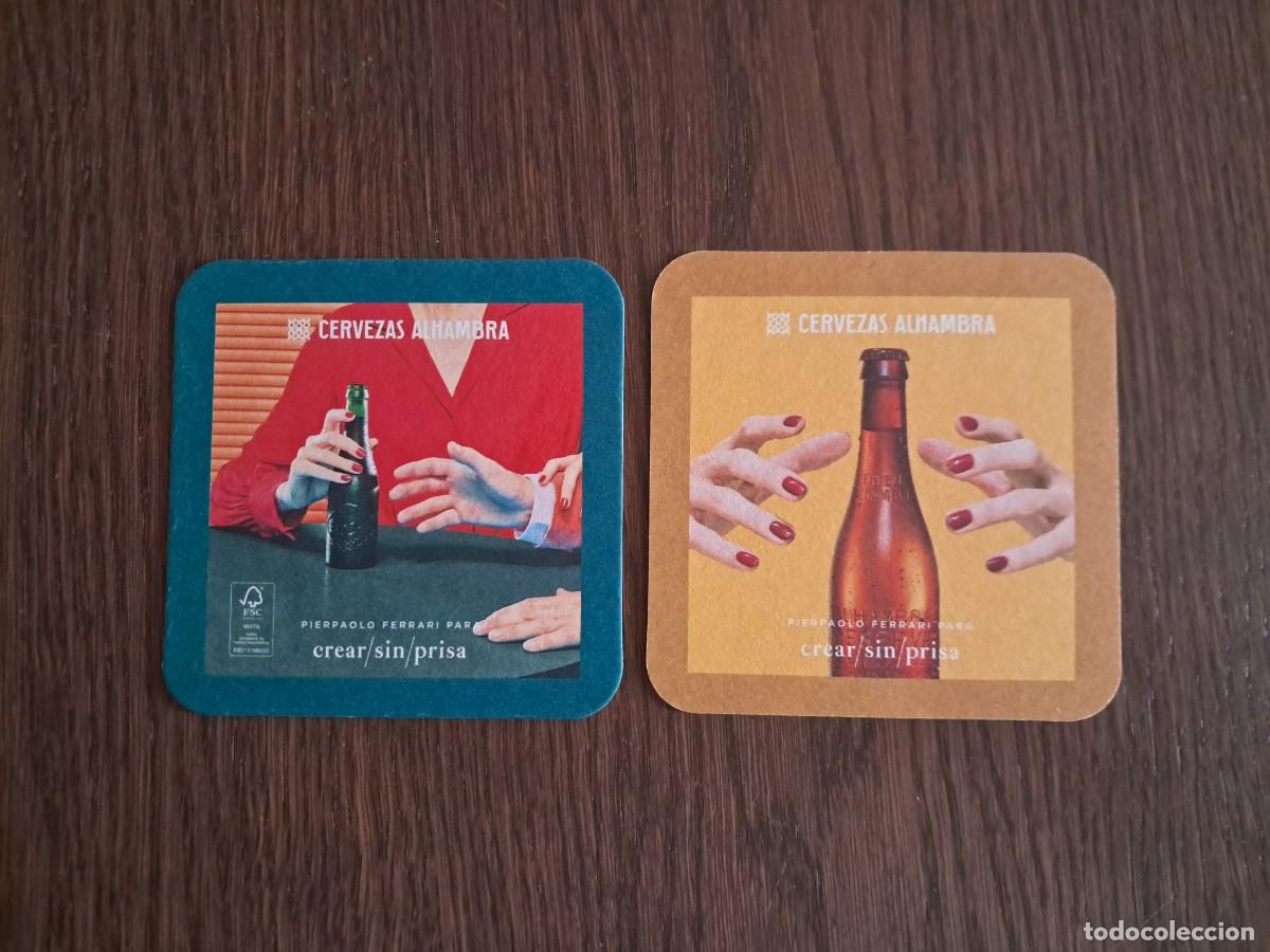 Coleccionismo de cervezas: posavasos de cerveza Alhambra, Pierpaolo Ferrari, para crear/sin/prisa.