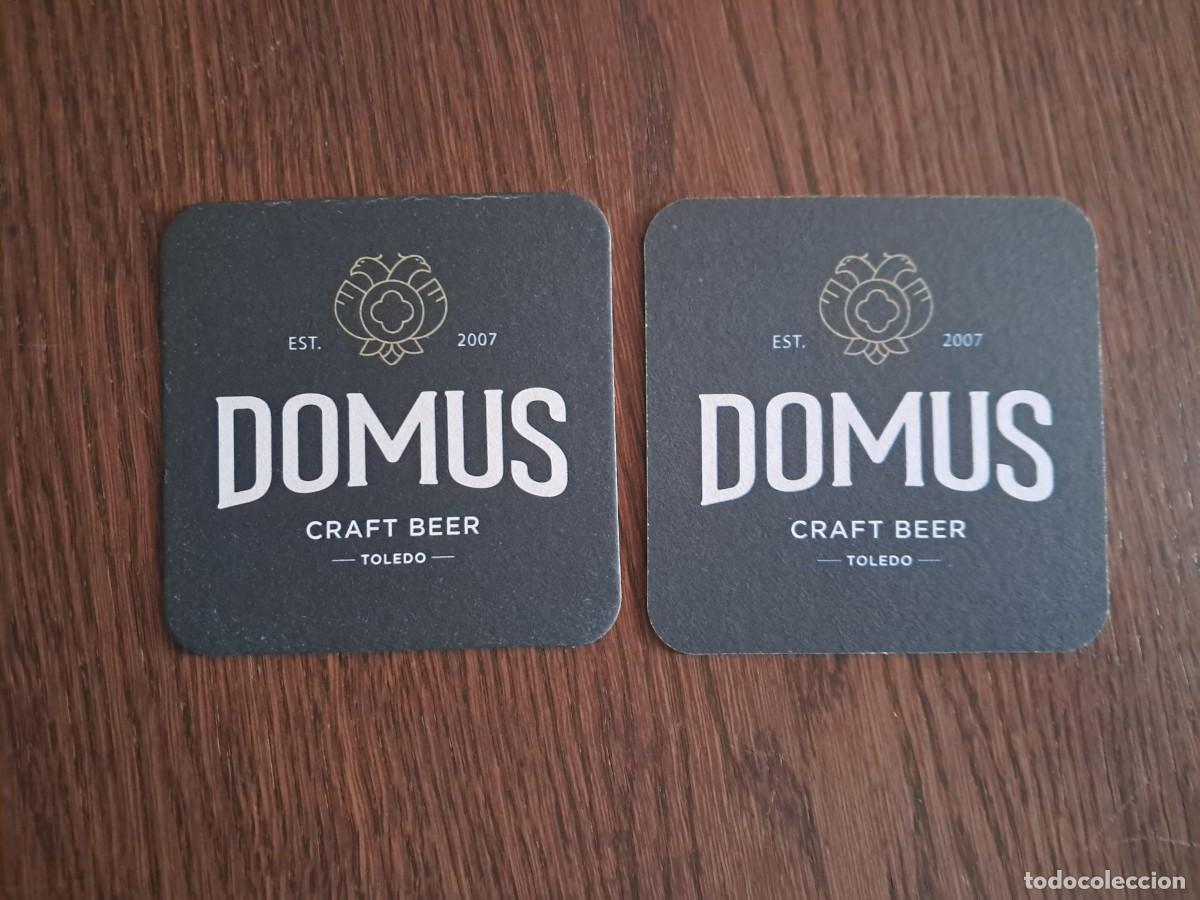 Coleccionismo de cervezas: posavasos de cerveza artesana, Domus, Toledo.