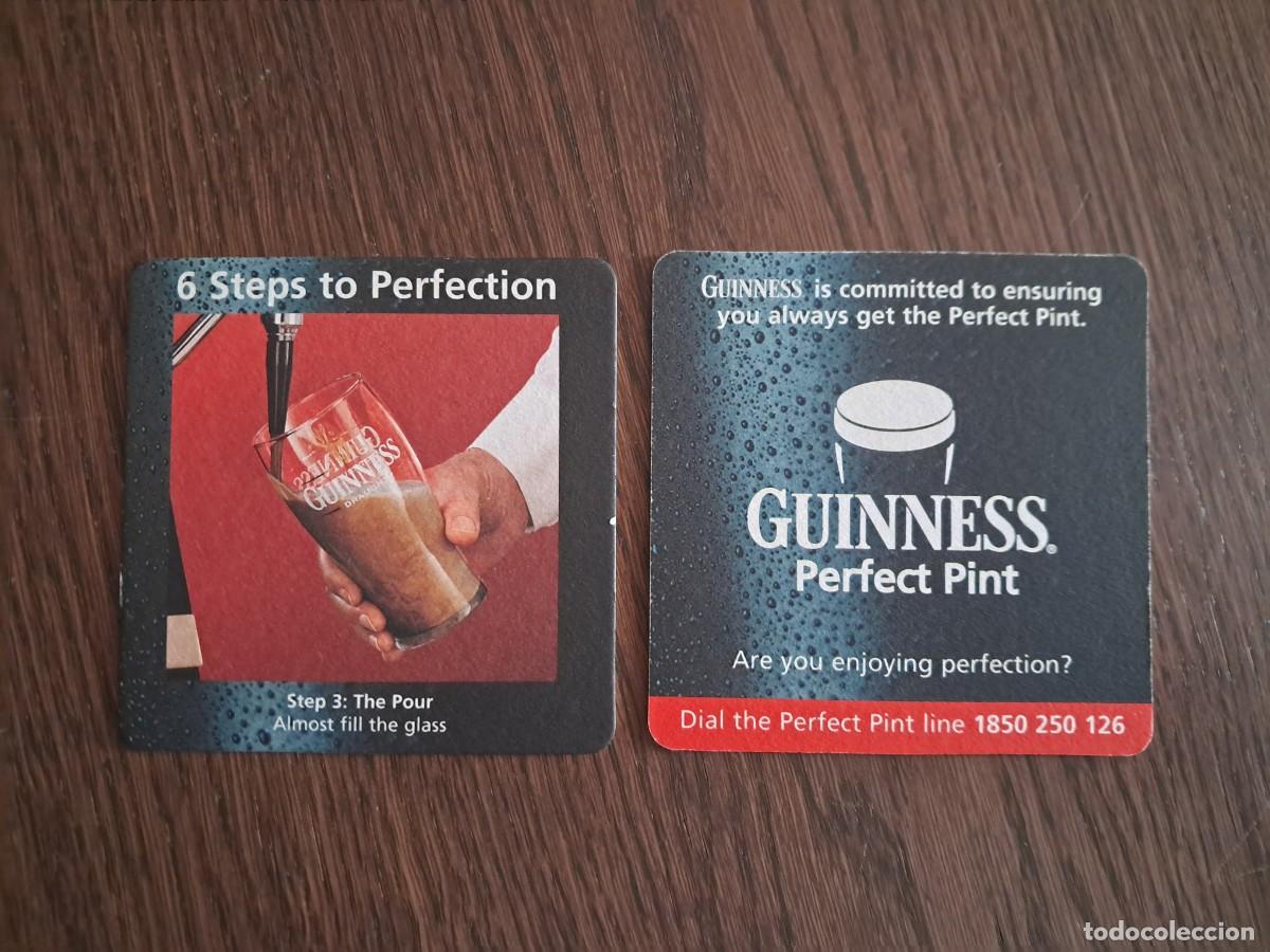 Coleccionismo de cervezas: posavasos de cerveza, Guinness, 6 steps to perfection.
