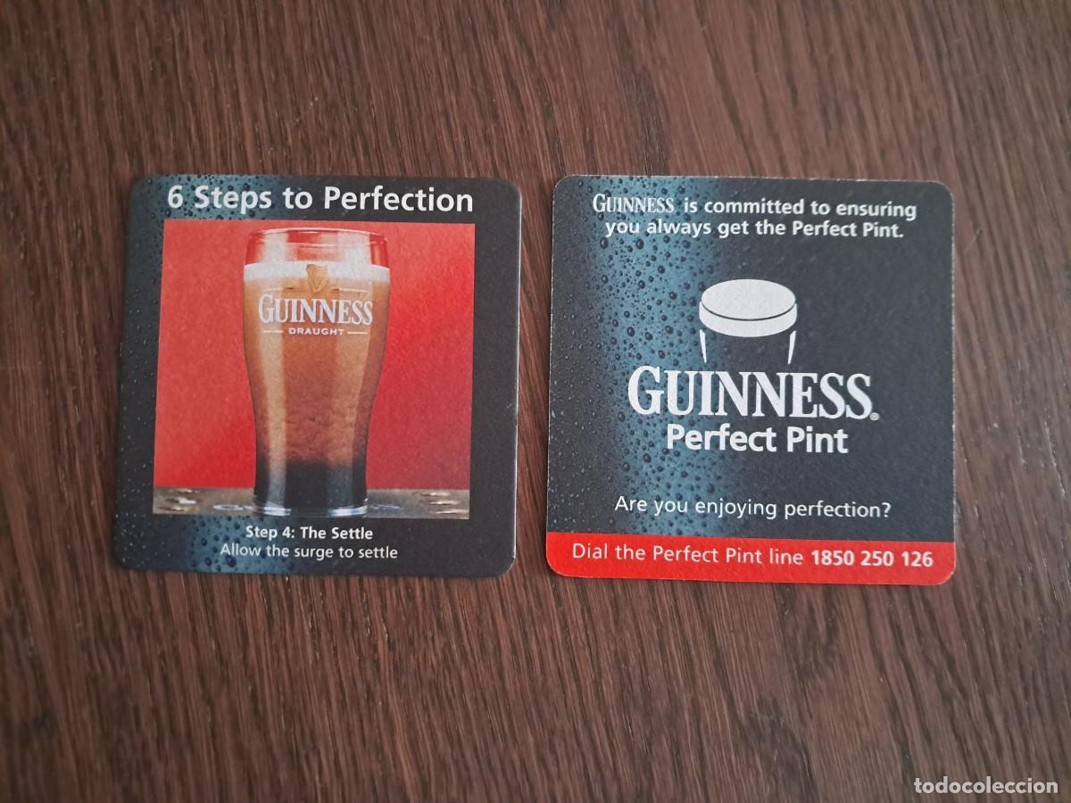 Coleccionismo de cervezas: posavasos de cerveza, Guinness, 6 steps to perfection.