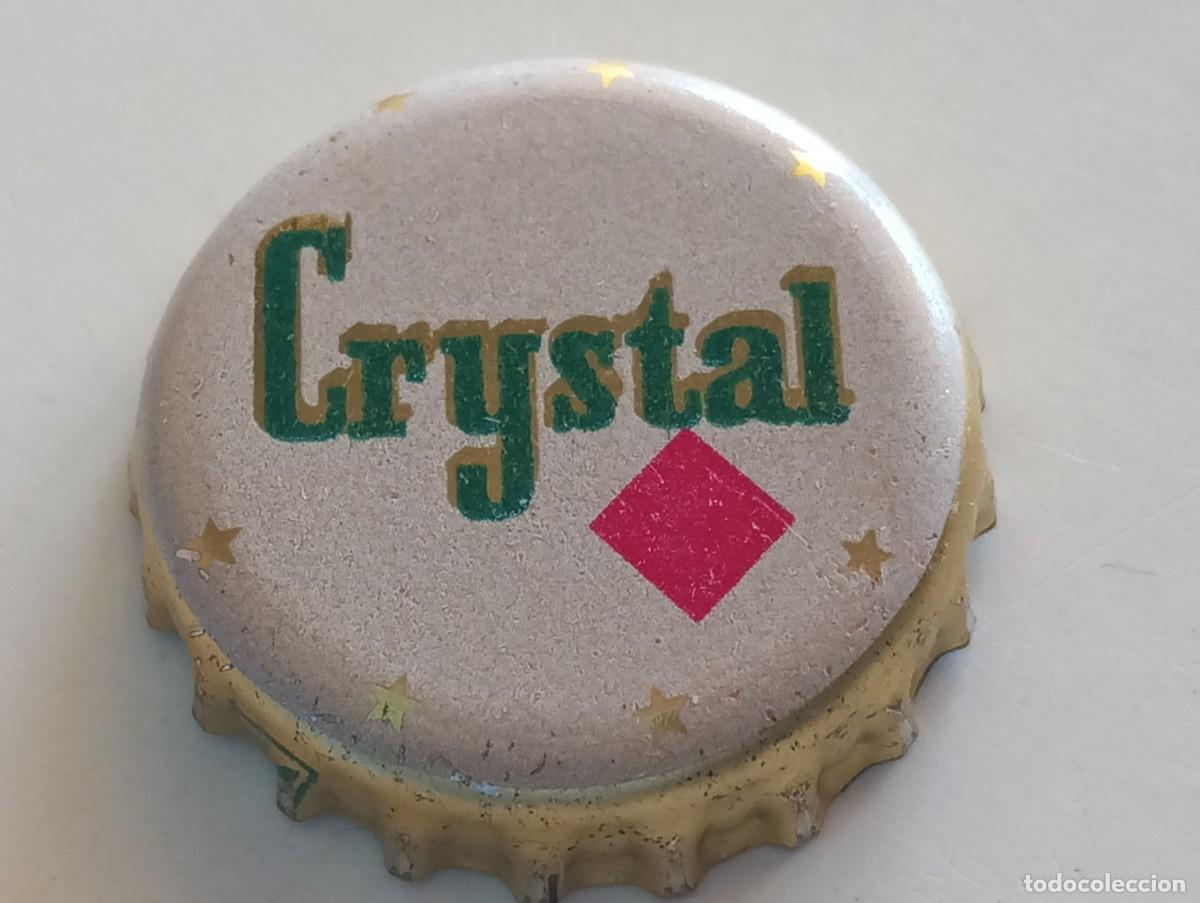 Coleccionismo de cervezas: Chapa tap&oacute;n corona de la cerveza 'checoslovaca' CRYSTAL