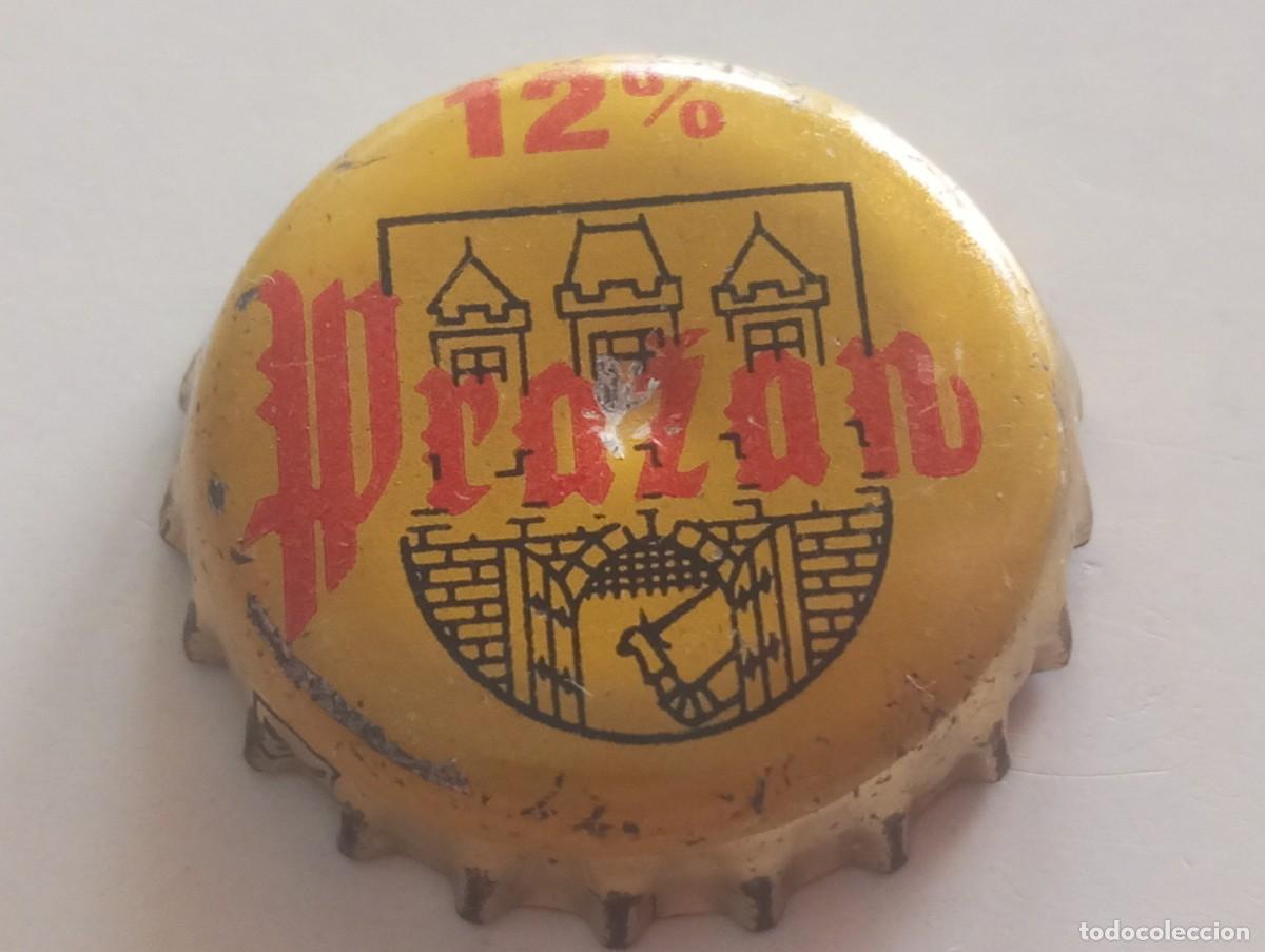 Coleccionismo de cervezas: Chapa tap&oacute;n corona de la cerveza 'checoslovaca' PRAZ&Aacute;N 12%