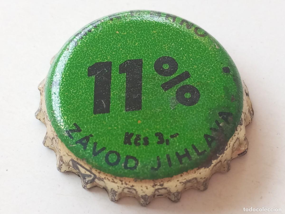 Coleccionismo de cervezas: Chapa tap&oacute;n corona de la cerveza 'checoslovaca' ZAVOD JIHLAVA 11%