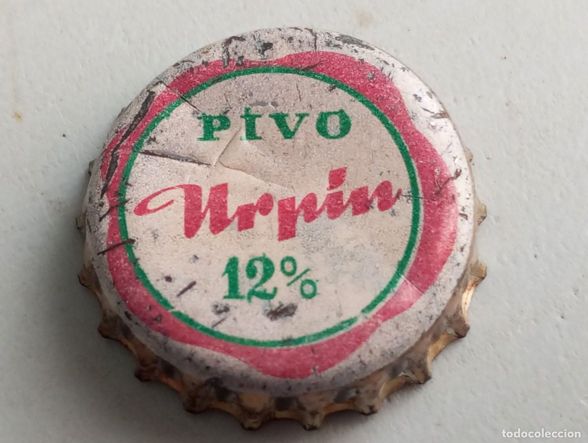 Coleccionismo de cervezas: Chapa tap&oacute;n corona de la cerveza 'checoslovaca' PIVO URP&Iacute;N 12%