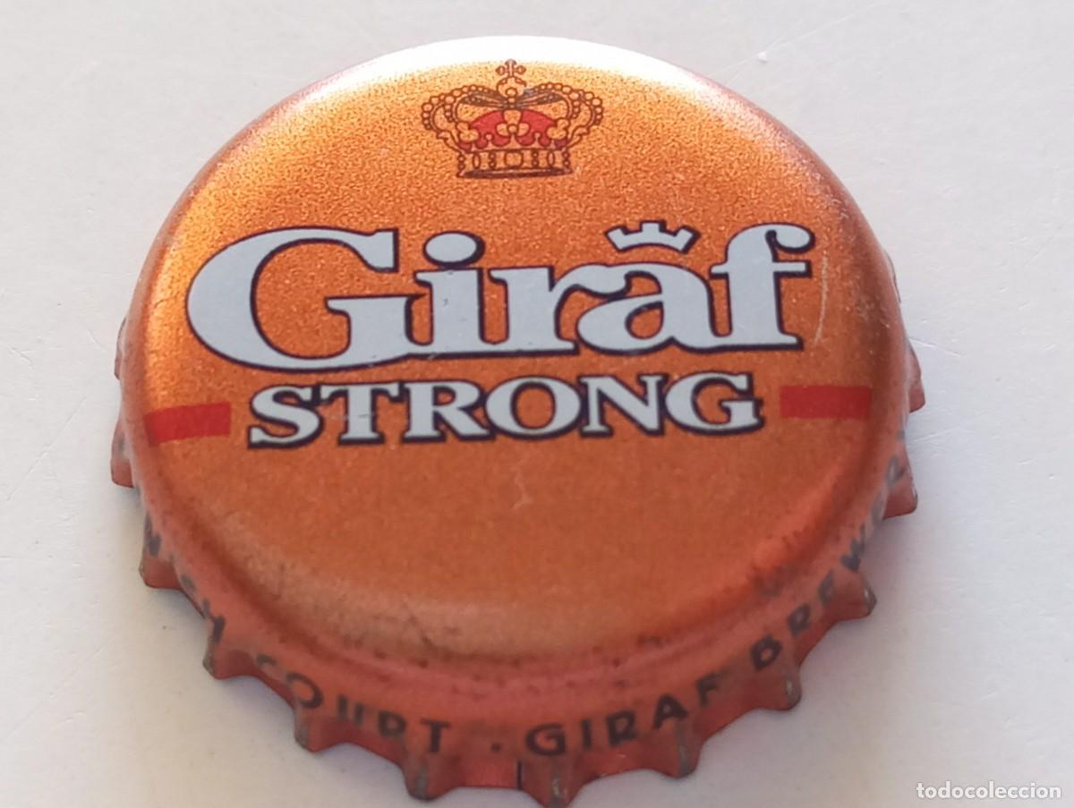 Coleccionismo de cervezas: Chapa tap&oacute;n corona de la cerveza danesa GIRAF STRONG