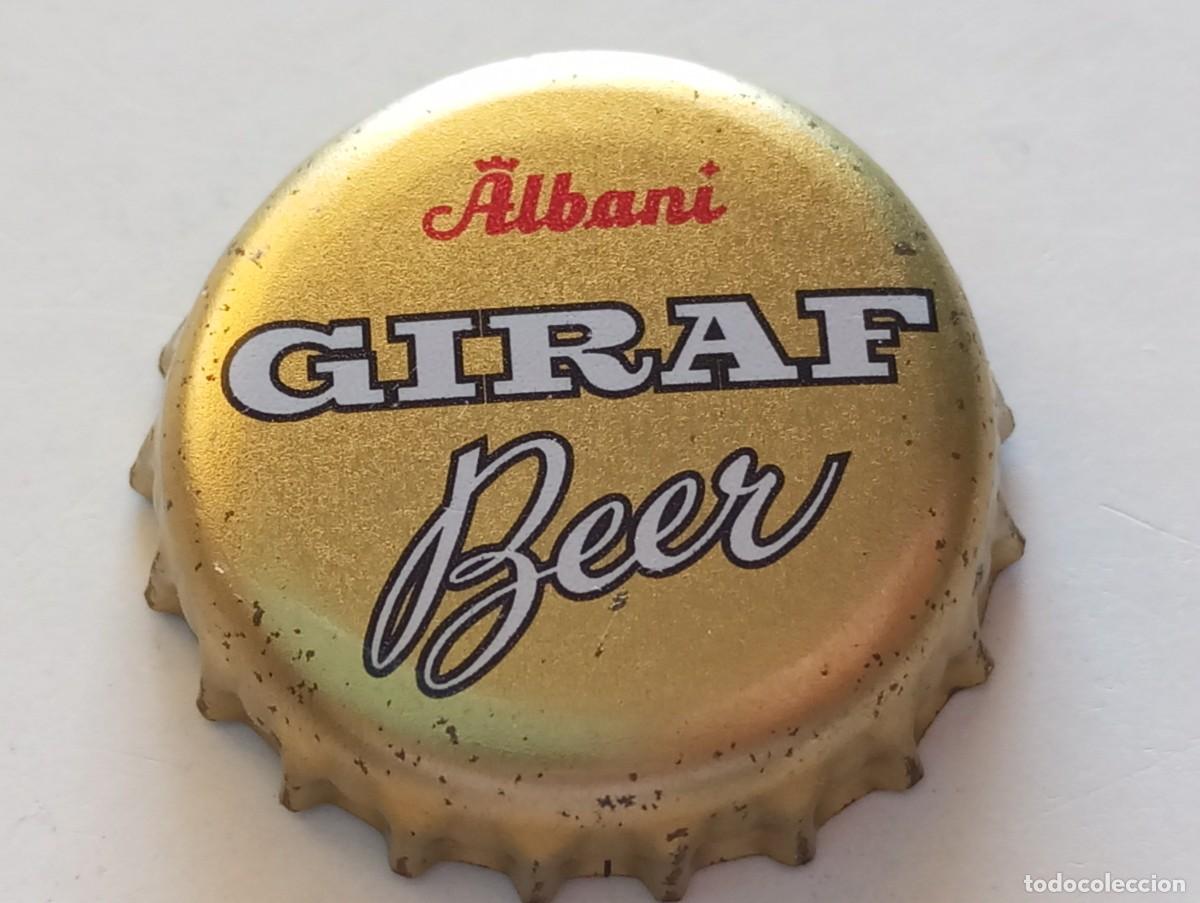 Coleccionismo de cervezas: Chapa tap&oacute;n corona de la cerveza danesa GIRAF BEER ALBANI