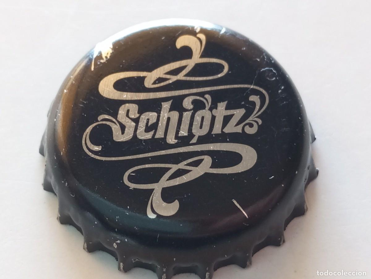 Coleccionismo de cervezas: Chapa tap&oacute;n corona de la cerveza danesa SCHIOTZ