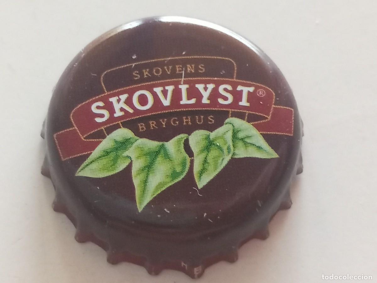 Coleccionismo de cervezas: Chapa tap&oacute;n corona de la cerveza danesa SKOVLYST SKOVENS BRYGHUS