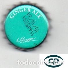 Coleccionismo de cervezas: chapa - ginger ale - ESPA&Ntilde;A - Schweppes Ginger Ale