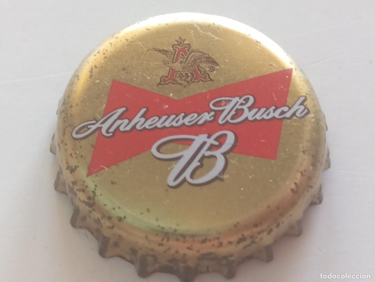 Coleccionismo de cervezas: Chapa USA, tap&oacute;n corona de la cerveza de EE.UU. ANHEUSER BUSCH B (Budweiser))
