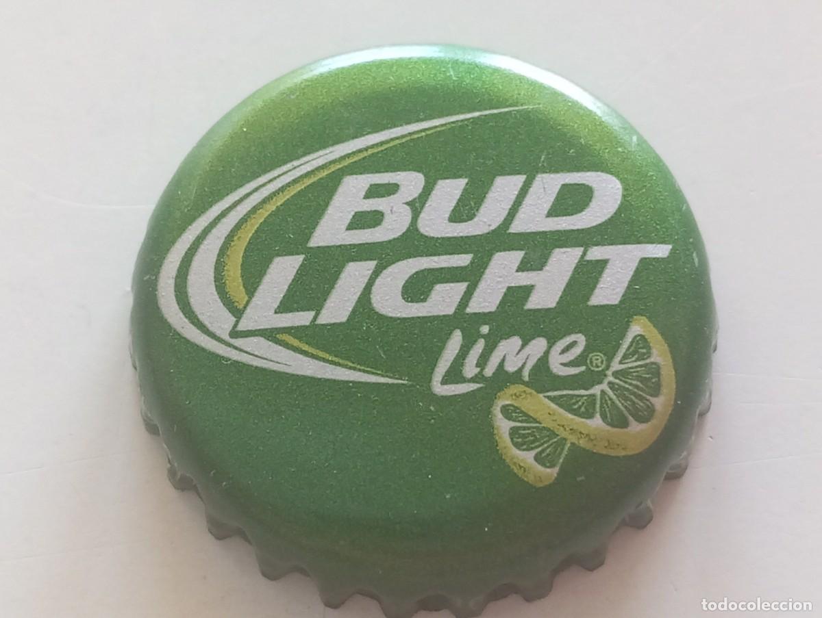 Coleccionismo de cervezas: Chapa USA, tap&oacute;n corona de la cerveza de EE.UU. BUD LIGHT LIME
