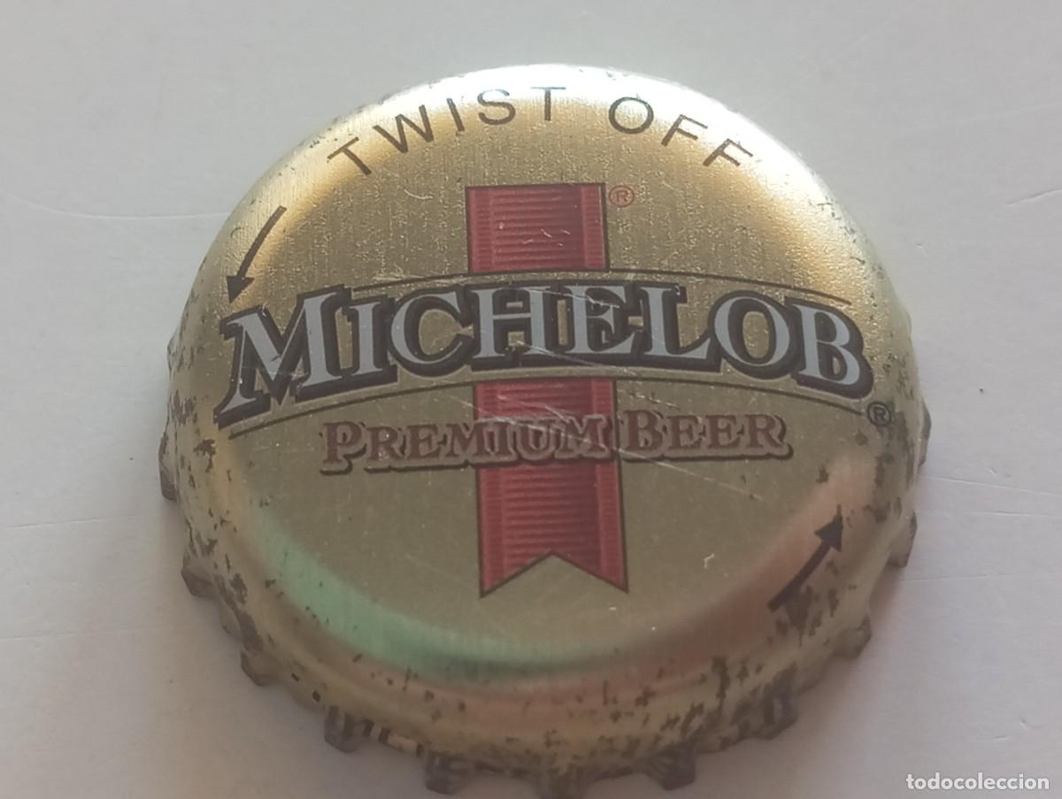 Coleccionismo de cervezas: Chapa USA, tap&oacute;n corona de la cerveza de EE.UU. MICHELOB PREMIUM BEER (TWIST OFF)