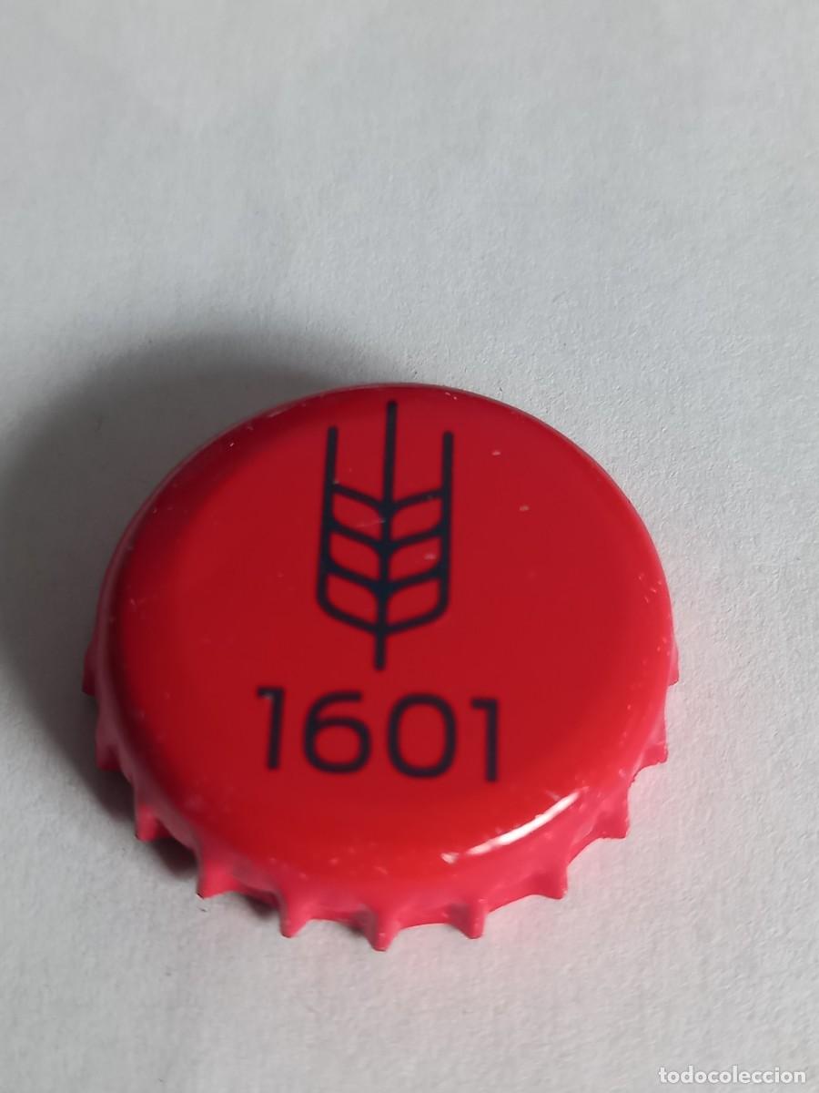 Coleccionismo de cervezas: CHAPA CERVEZA 1601, FACTOR&Iacute;A U