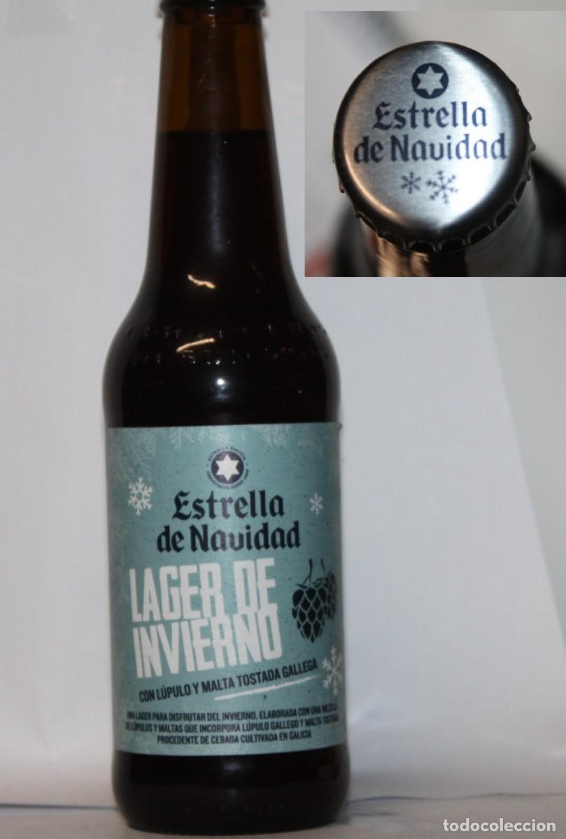 Coleccionismo de cervezas: BOTELLA ESTRELLA DE NAVIDAD, 33 CL. LLENA