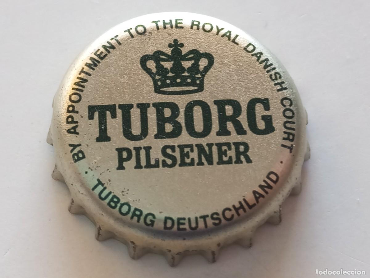 Coleccionismo de cervezas: Chapa tap&oacute;n corona de la cerveza danesa TUBORG PILSENER - TUBORG DEUTSCHLAND