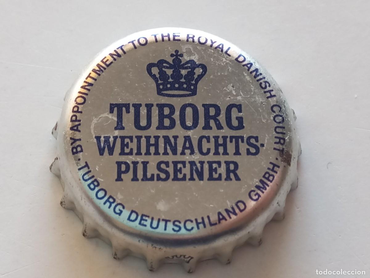 Coleccionismo de cervezas: Chapa tap&oacute;n corona de la cerveza danesa TUBORG WEIHNACHTS PILSENER - TUBORG DEUTSCHLAND GMBH