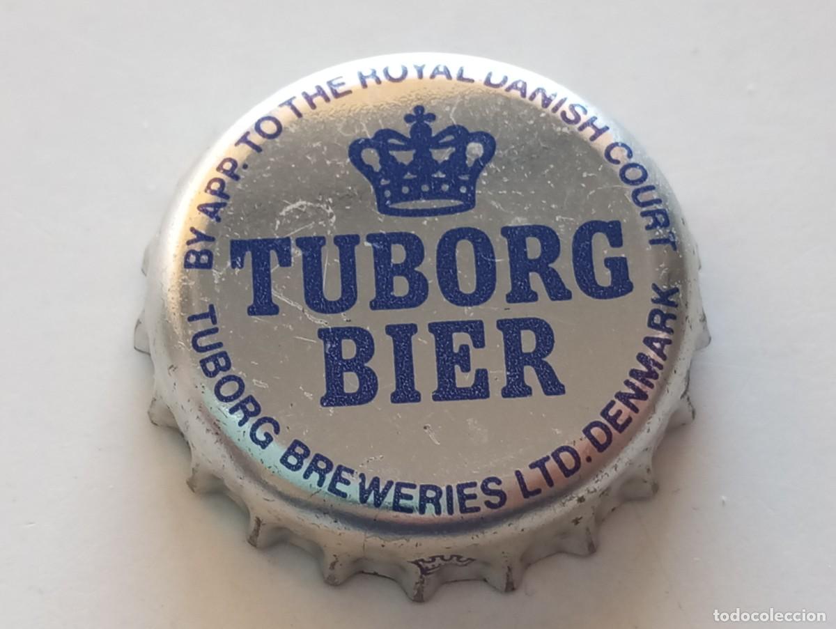 Coleccionismo de cervezas: Chapa tap&oacute;n corona de la cerveza danesa TUBORG BIER - TUBORG BREWERIES DENMARK