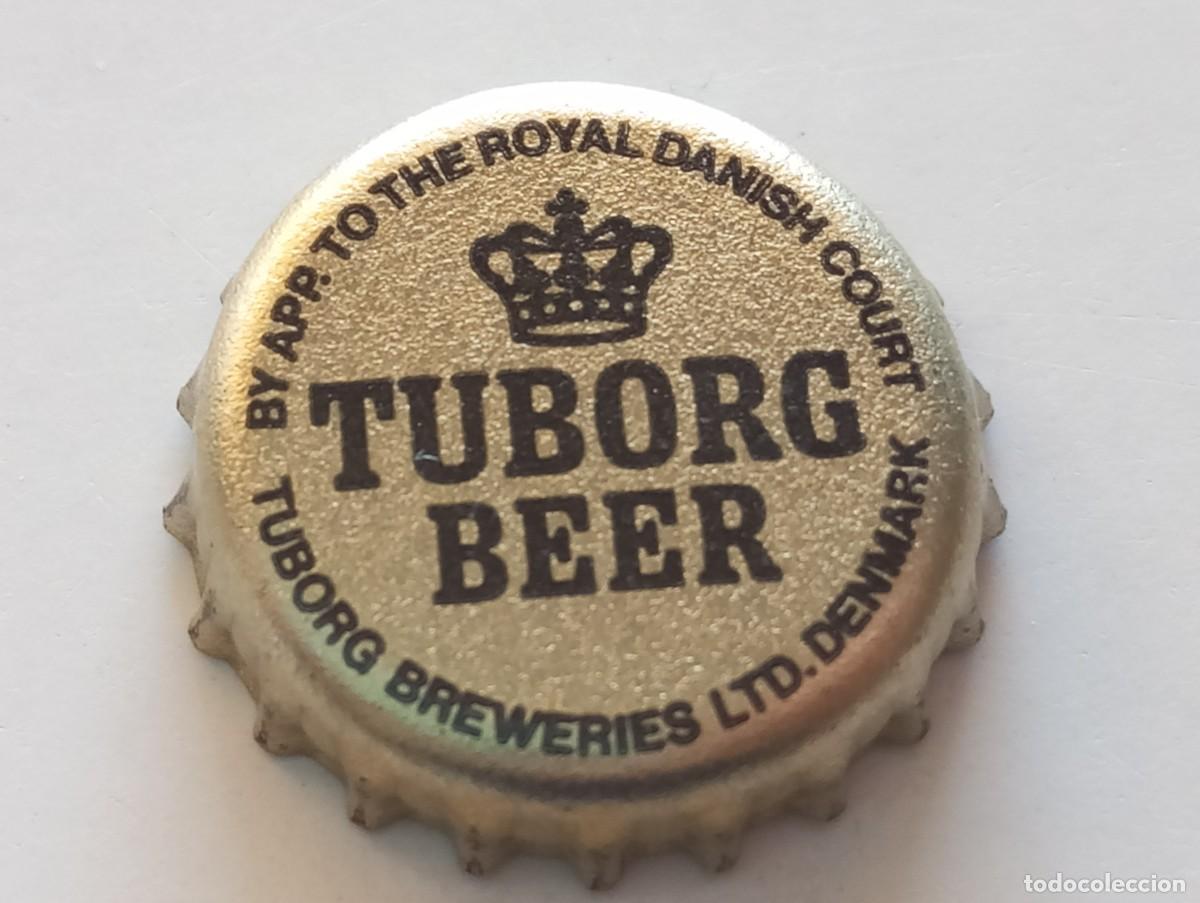 Coleccionismo de cervezas: Chapa tap&oacute;n corona de la cerveza danesa TUBORG BEER - TUBORG BREWERIES LTD. DENMARK