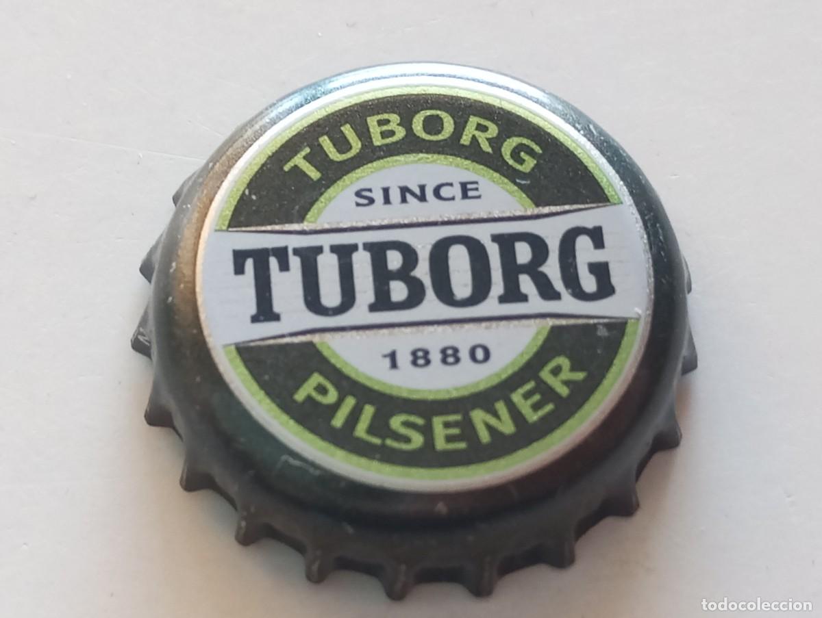 Coleccionismo de cervezas: Chapa tap&oacute;n corona de la cerveza danesa TUBORG PILSENER SINCE 1880
