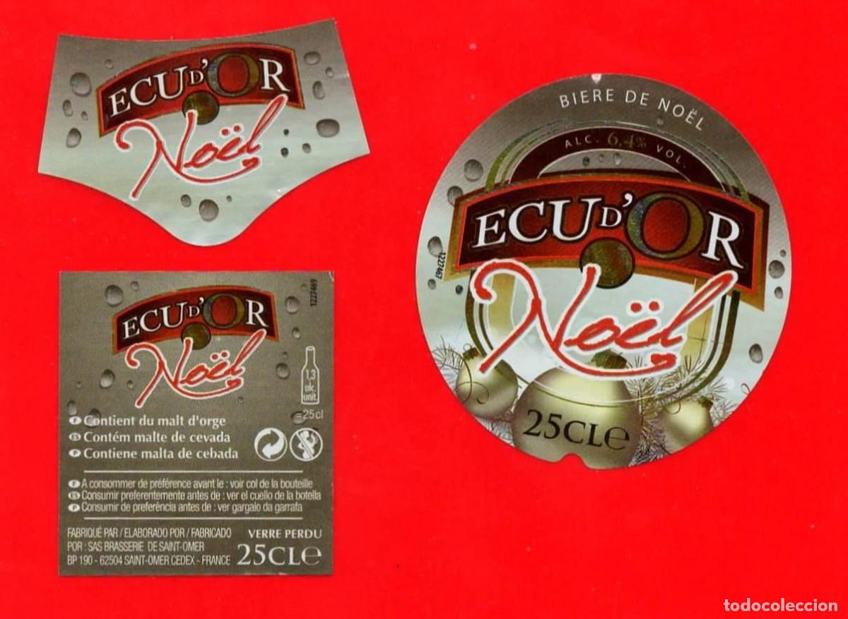 Coleccionismo de cervezas: ETIQUETA CERVEZA ECU D&Oacute;R 0,25 L