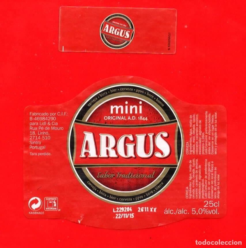 Coleccionismo de cervezas: ETIQUETA CERVEZA ARGUS 0,25 L (2014)