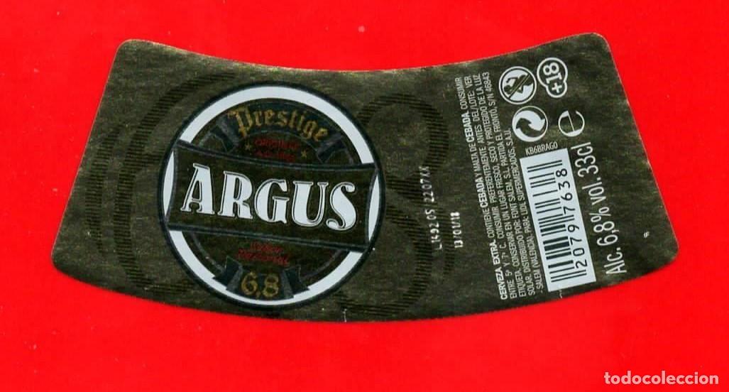 Coleccionismo de cervezas: ETIQUETA CERVEZA ARGUS 0,33 L