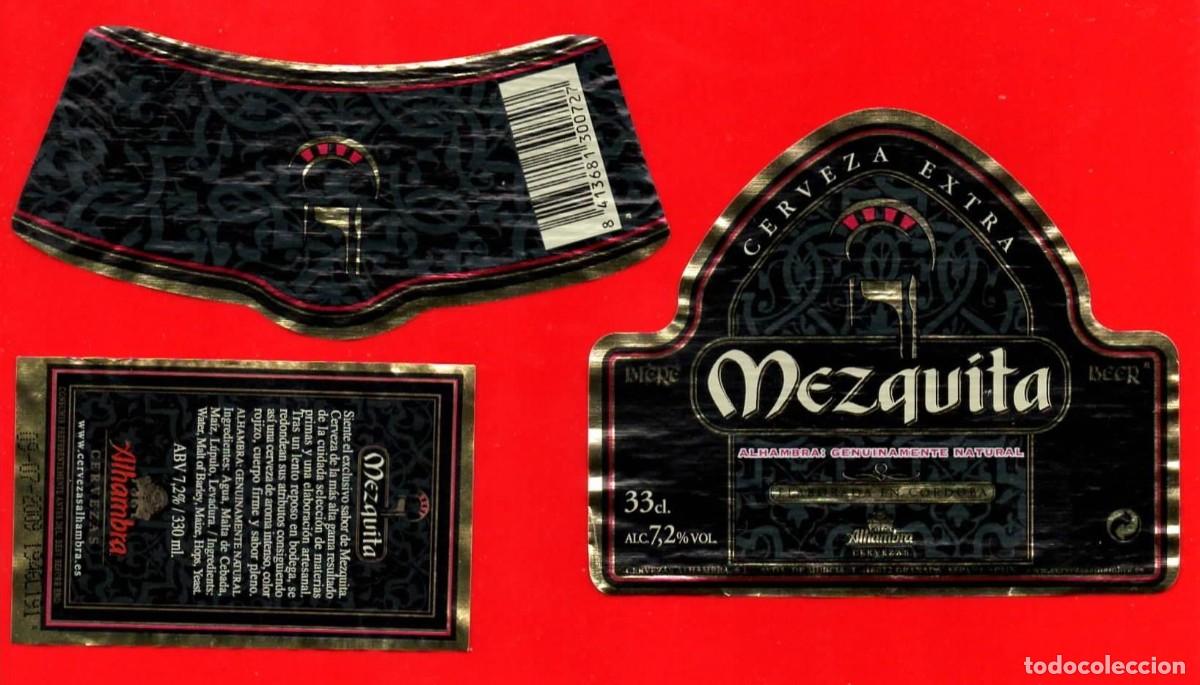 Coleccionismo de cervezas: ETIQUETA CERVEZA ALHAMBRA MEZQUITA 0,33 L