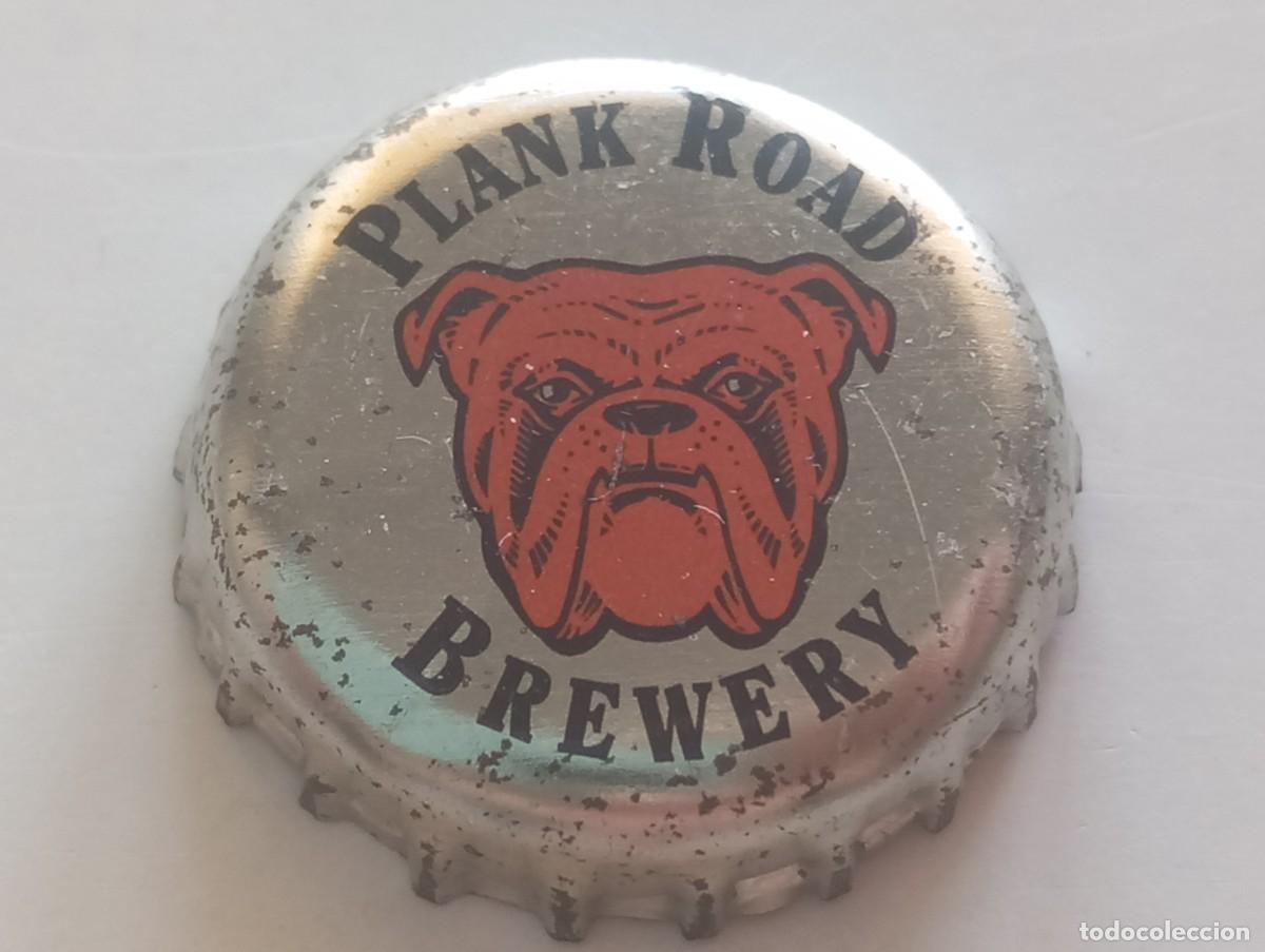 Coleccionismo de cervezas: Chapa USA, tap&oacute;n corona de la cerveza de EE.UU. PLANK ROAD BREWERY